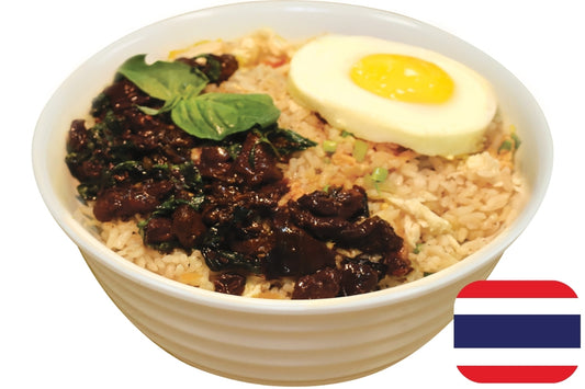 Thai Basil Chicken Rice Bowl